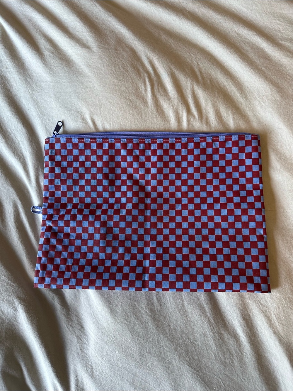 EUC BAGGU Large Checkered Go Pouch